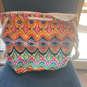Colorful Patterned Tote Bag